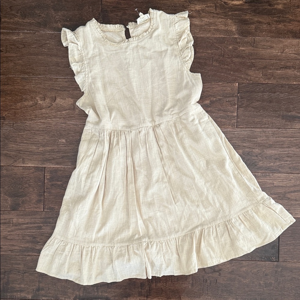 Hayden Girls Cream Ruffle Dress